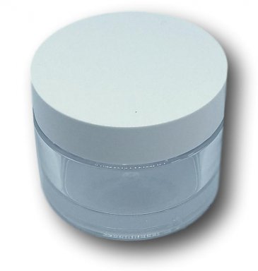 50ml luxe pot PETG (leeg) + deksel wit