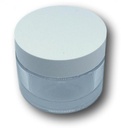 50ml luxe pot PETG (leeg) + deksel wit