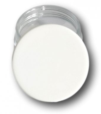 25ml glitterpot PETG (leeg) + deksel wit