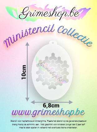 Ministencil Stenen driehoek