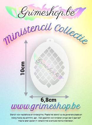 Ministencil Schubben Vis