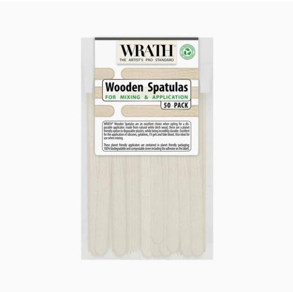 Houten spatels (voor opmengen) 50 stuks