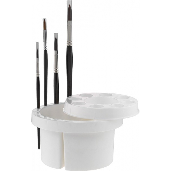 Penselen Spoelbakje Ø 16,5cm (zonder penselen)