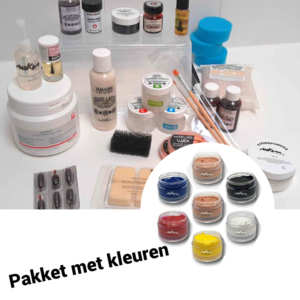 Basispakket cursus Halloween/Nepwonden inclusief kleuren