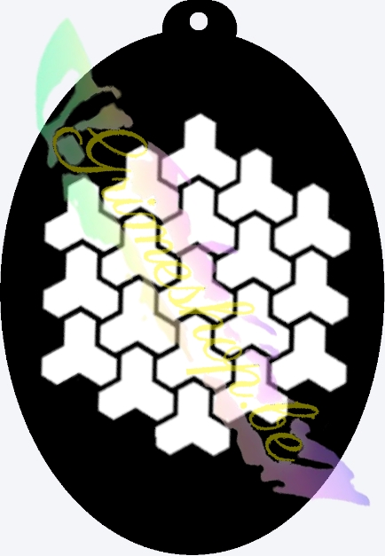 Ministencil Stenen driehoek