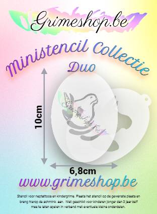 Ministencil Unicorn Duo (2 stencils)