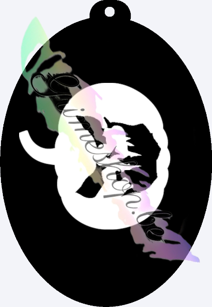 Ministencil Halloween faces pompoen (2 stencils) 