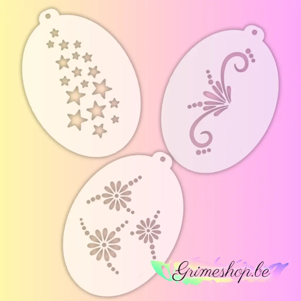 Set van 3 ministencils - Outlet